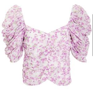 Caroline Constas Floral Top